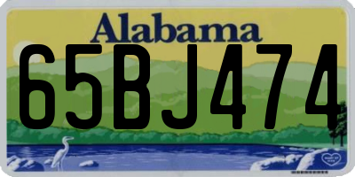 AL license plate 65BJ474