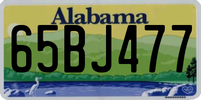 AL license plate 65BJ477