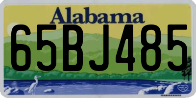 AL license plate 65BJ485