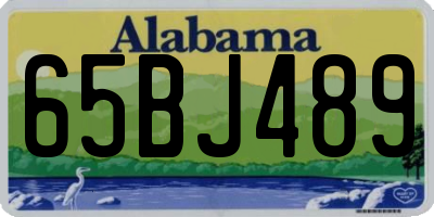AL license plate 65BJ489