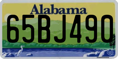 AL license plate 65BJ490