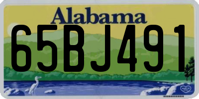 AL license plate 65BJ491