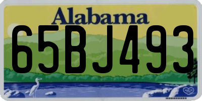 AL license plate 65BJ493