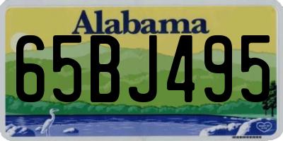 AL license plate 65BJ495