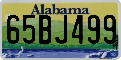 AL license plate 65BJ499
