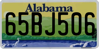 AL license plate 65BJ506
