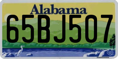 AL license plate 65BJ507