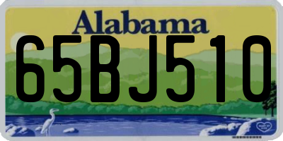 AL license plate 65BJ510