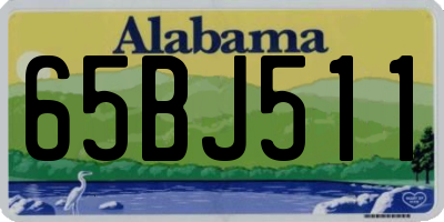AL license plate 65BJ511