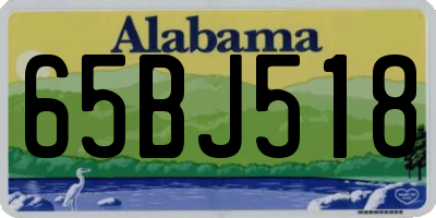 AL license plate 65BJ518