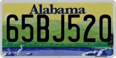 AL license plate 65BJ520