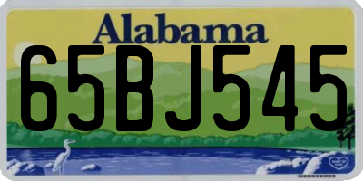 AL license plate 65BJ545