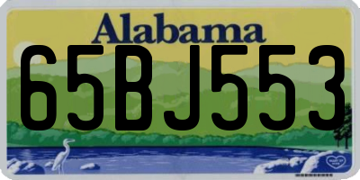 AL license plate 65BJ553