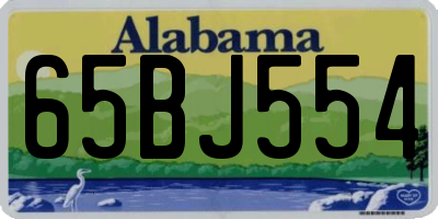 AL license plate 65BJ554