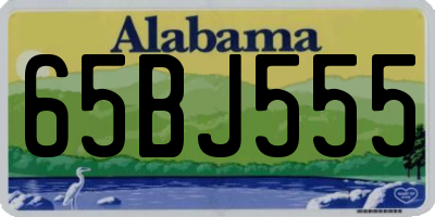 AL license plate 65BJ555