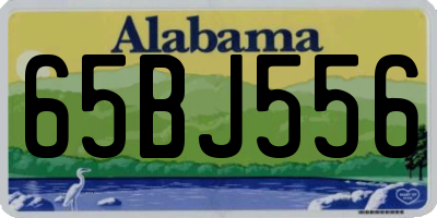 AL license plate 65BJ556