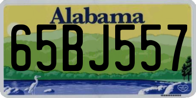 AL license plate 65BJ557