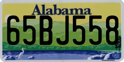 AL license plate 65BJ558