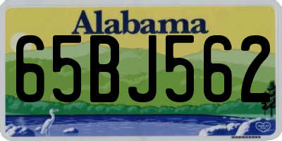 AL license plate 65BJ562
