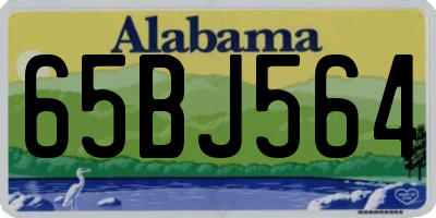 AL license plate 65BJ564