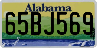 AL license plate 65BJ569