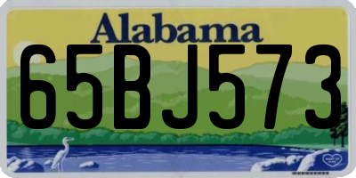 AL license plate 65BJ573