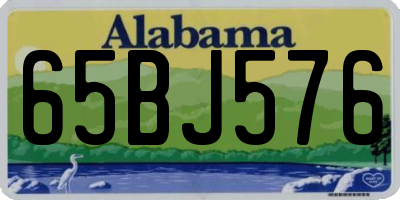AL license plate 65BJ576