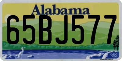 AL license plate 65BJ577