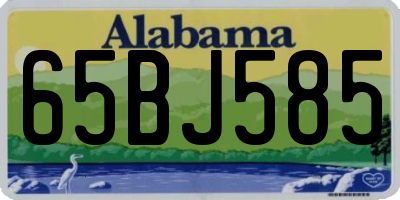 AL license plate 65BJ585