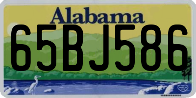 AL license plate 65BJ586