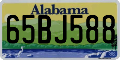 AL license plate 65BJ588