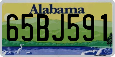 AL license plate 65BJ591