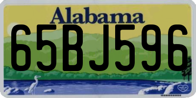 AL license plate 65BJ596
