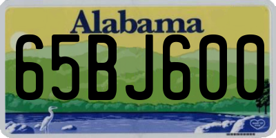 AL license plate 65BJ600