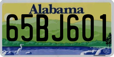 AL license plate 65BJ601