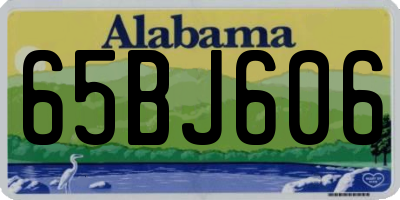 AL license plate 65BJ606