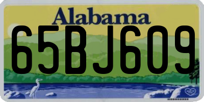 AL license plate 65BJ609