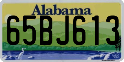 AL license plate 65BJ613