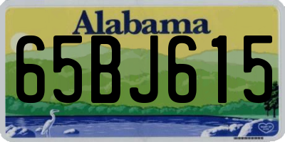 AL license plate 65BJ615