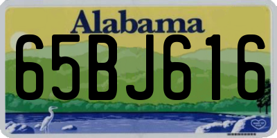AL license plate 65BJ616
