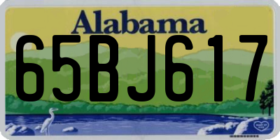 AL license plate 65BJ617