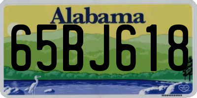 AL license plate 65BJ618