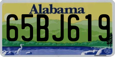 AL license plate 65BJ619