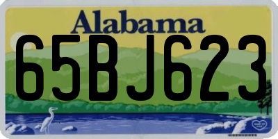 AL license plate 65BJ623