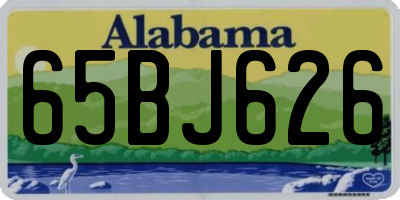 AL license plate 65BJ626