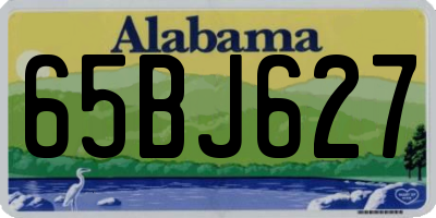 AL license plate 65BJ627