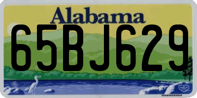AL license plate 65BJ629