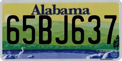 AL license plate 65BJ637