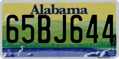 AL license plate 65BJ644