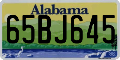 AL license plate 65BJ645